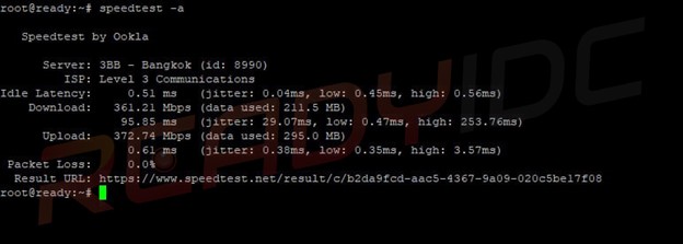 วิธีการใช้งาน Speedtest ในระบบปฎิบัติการ Almalinux / CentOS - ReadyIDC ...
